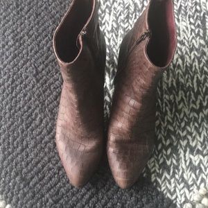 DKT brown booties.